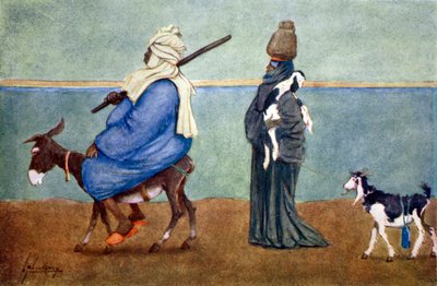 A Nile Sky Line」1908年。   作： Lance Thackeray