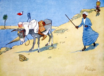 「ナイル川の停留所」、1908 年。 作： Lance Thackeray