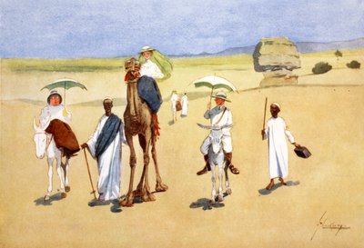 ピラミッドの周りを回る」1908年   作： Lance Thackeray
