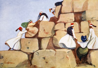 The Climbers」、1908年。   作： Lance Thackeray