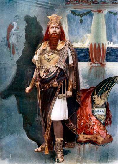 Herbert Beerbohm Tree in Herod、c1902。 作： Langfier Photo