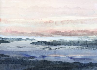 夢のような山々の色合い 作： 