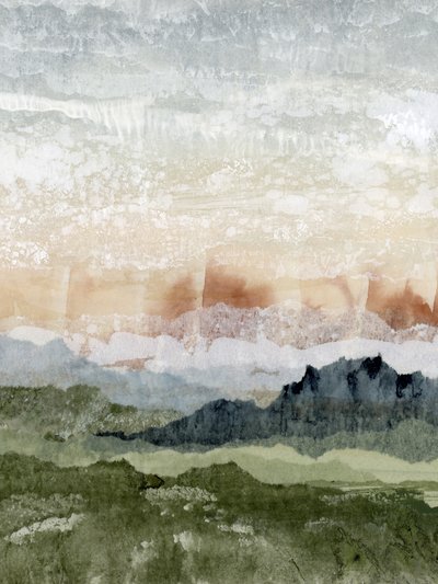 重なり合う山々の風景 作： Lara Eckerman