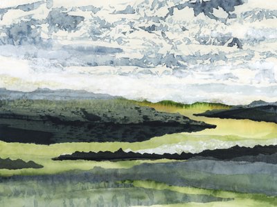 穏やかな水彩風景画 作： Lara Eckerman