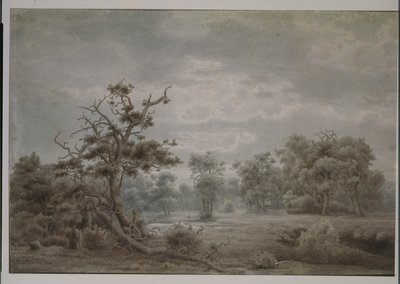 デュッセルドルフからの森の風景 作： Lars Hertervig