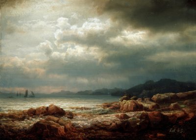 海岸線の風景 作： Lars Hertervig
