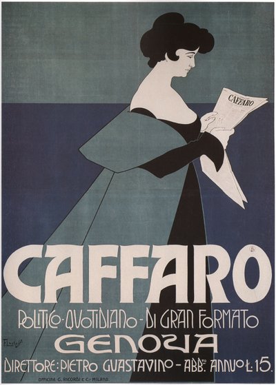 カファロ ジェノバ新聞、1901 年 作： Laskowski