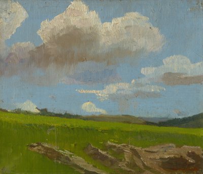 雲のある風景、1890〜1910年 作： Laszlo Mednyanszky