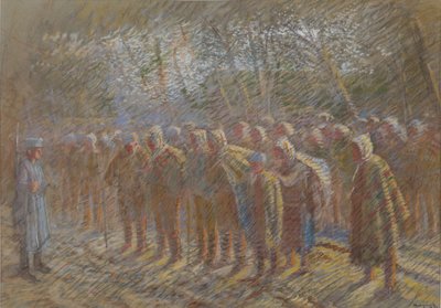 戦争の囚人、1914年。 作： Laszlo Mednyanszky