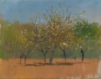 花の木、c.1880-90（キャンバスに油彩） 作： Laszlo Mednyanszky