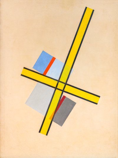 イエロークロス Q VII 作： Laszlo Moholy Nagy