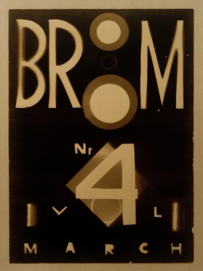 ほうき：国際芸術誌 作： Laszlo Moholy Nagy