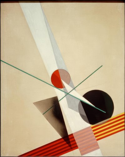 構成A XXI。 作： Laszlo Moholy Nagy