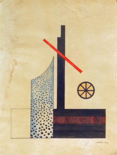 ホイール付き構成 作： Laszlo Moholy Nagy
