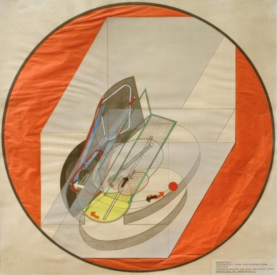 電気ステージのライト支柱 作： Laszlo Moholy Nagy