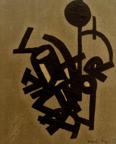 無題（Rとのコラージュ） 作： Laszlo Moholy Nagy