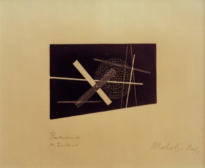 無題（構成主義作文） 作： Laszlo Moholy Nagy