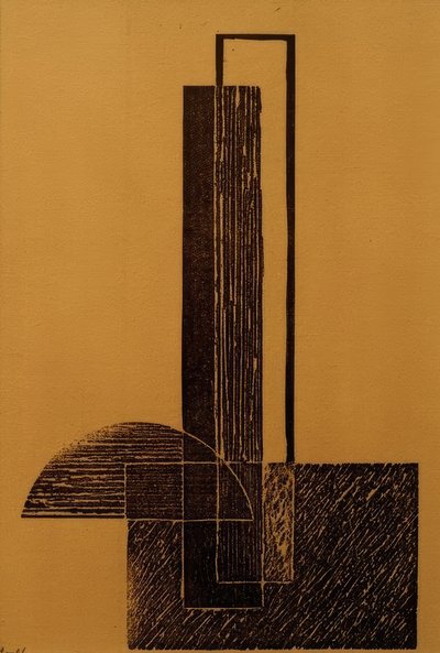 無題（構成主義作文） 作： Laszlo Moholy Nagy
