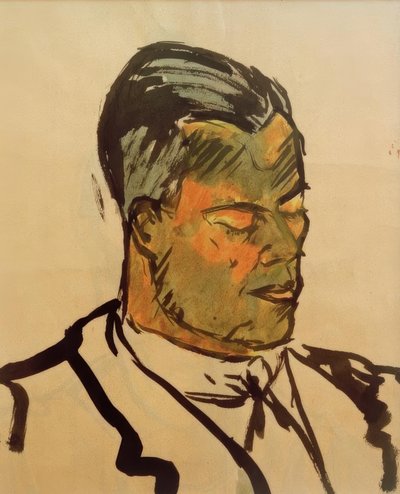 無題（私の兄弟イェノ） 作： Laszlo Moholy Nagy