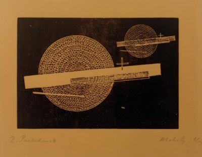 無題（バーのある2つの円） 作： Laszlo Moholy Nagy
