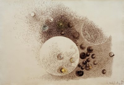 空間構成 作： Laszlo Moholy Nagy