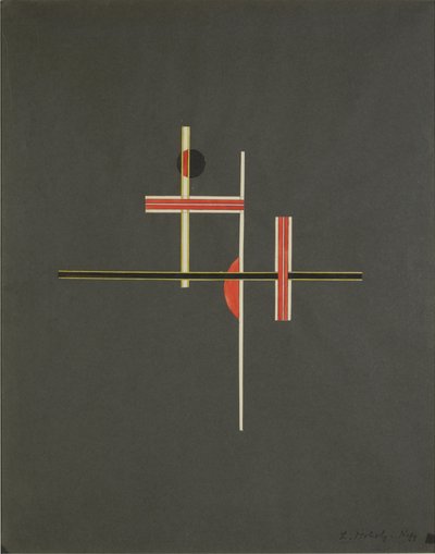 赤と黒のバランス、1922 作： Laszlo Moholy Nagy
