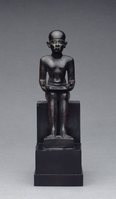 イムホテップの像（前2635頃～前2595頃）後期（ブロンズ 作： Late Period Egyptian