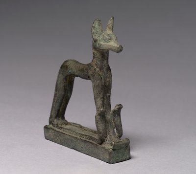 ジャッカル、紀元前664-30年 作： Late Period Egyptian