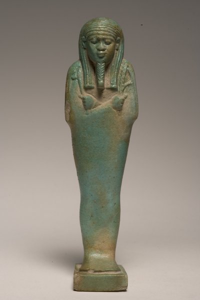 Padineith（ファイアンス）のシャブティ図（247997も参照） 作： Late Period Egyptian