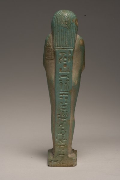 Padineith（ファイアンス）のシャブティ図（247998も参照） 作： Late Period Egyptian