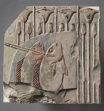 槍の魚、紀元前667〜647年 作： Late Period Egyptian