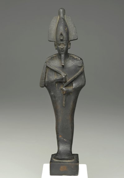 オシリスのミイラ型立像、紀元前664～332年（ブロンズ 作： Late Period Egyptian