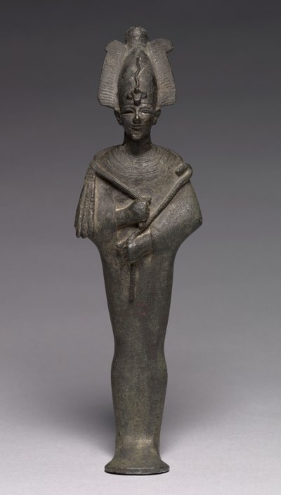 オシリスの小像、紀元前664-30年 作： Late Period Egyptian