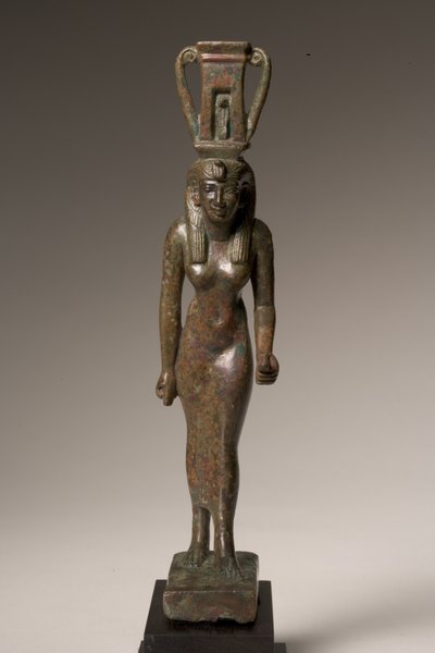 女神ネベト・ヘテペト像（ブロンズ 作： Late Period Egyptian