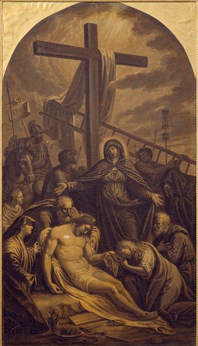 ラッタンツィオ・ケレーナ（1768-1853）の「キリストの退位」。 作： Lattanzio Querena