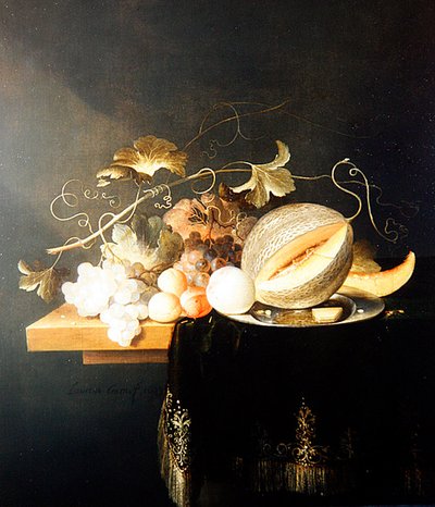 果実の静物画（油彩・キャンバス） 作： Laurens Craen