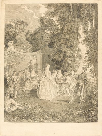 ベネチア料理 作： Laurent Cars after Antoine Watteau
