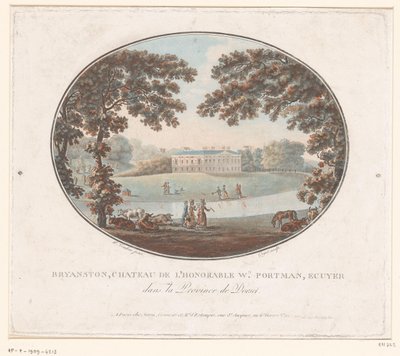 ブライアンストンにあるサー・ウィリアム・ポートマンのカントリーハウスの眺め Bryanston, Chateau de l