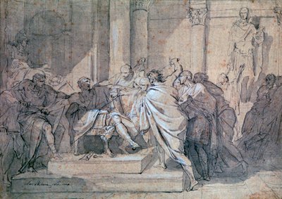 ジュリアス・シーザーの暗殺、c1749-1821 作： Laurent Pecheux