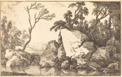 岩の池 作： Laurent de la Hyre