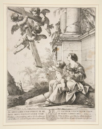 天使と聖母 作： Laurent de la Hyre