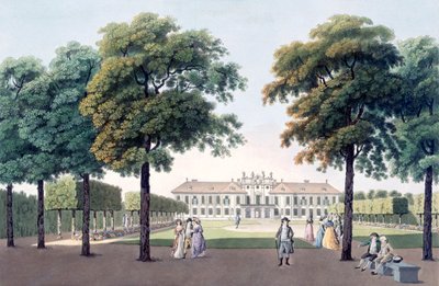 1790年代のウィーン、ヘッツェンドルフの快楽城の眺め 作： Laurenz Janscha