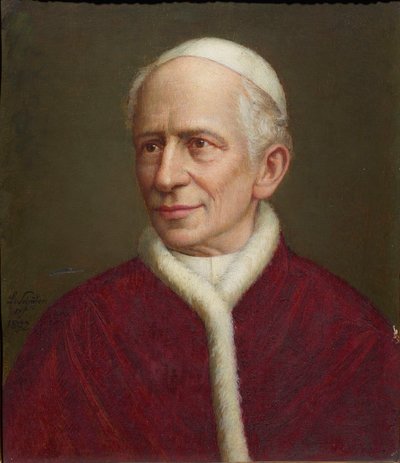 教皇レオ 13 世の肖像 1810 ～ 1903 年、1892 年。 作： Laurenz Schäfer