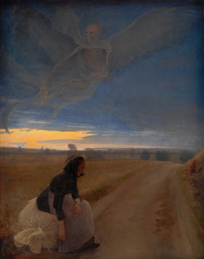 夕方、1887年。 作： Laurits Andersen Ring