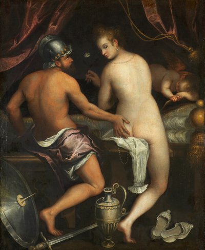 火星と金星、1595年頃。 作： Lavinia Fontana