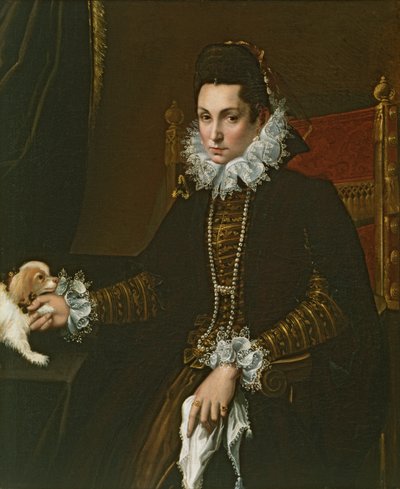 未亡人としてのジネブラアルドロヴァンディヘルコラーニの肖像、1590年代後半 作： Lavinia Fontana