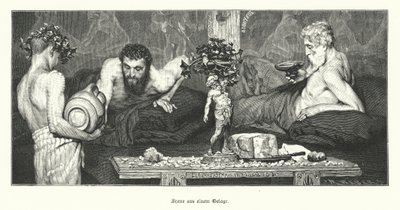 ギリシャのワイン（彫刻 作： Lawrence (after) Alma Tadema