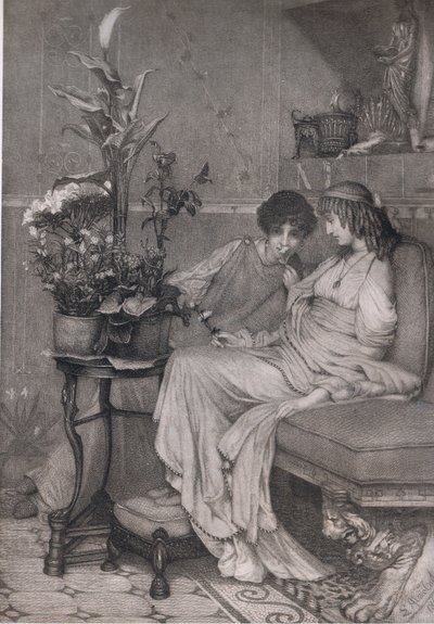 自信を持って、Bibbys Annual 作： Lawrence (after) Alma Tadema
