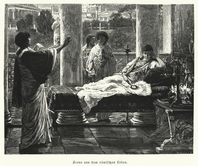 古代ローマの生活風景（エングレービング 作： Lawrence (after) Alma Tadema