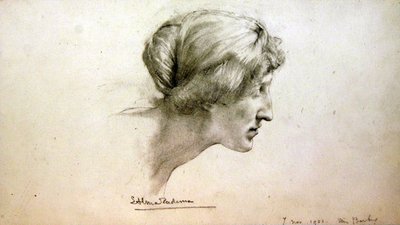 ミス・バーバーの肖像研究 作： Lawrence Alma Tadema